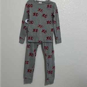 Target Kids Valentine XO Pajama Set Size 8